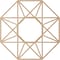 Ekena Millwork Guardian Wood Fretwork Pierced Ceiling Medallion, Alder, 26"OD x 10 1/8"ID x 3/8"T CMWP26X26X0375GDAL - alternate 2